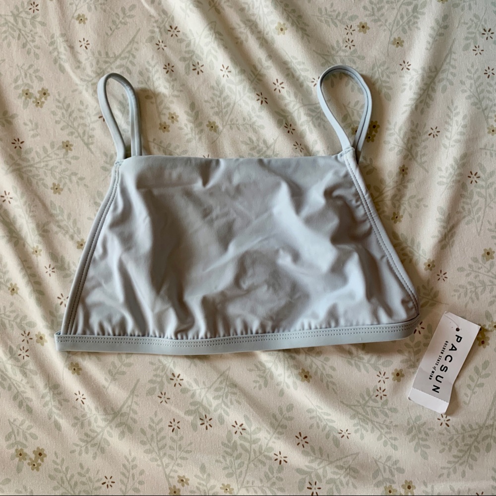 cropped tank bikini top